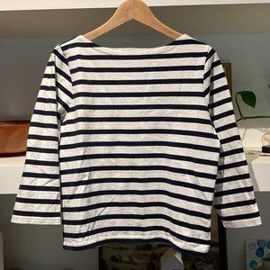 J. Crew classic fit boatneck stripe breton shirt